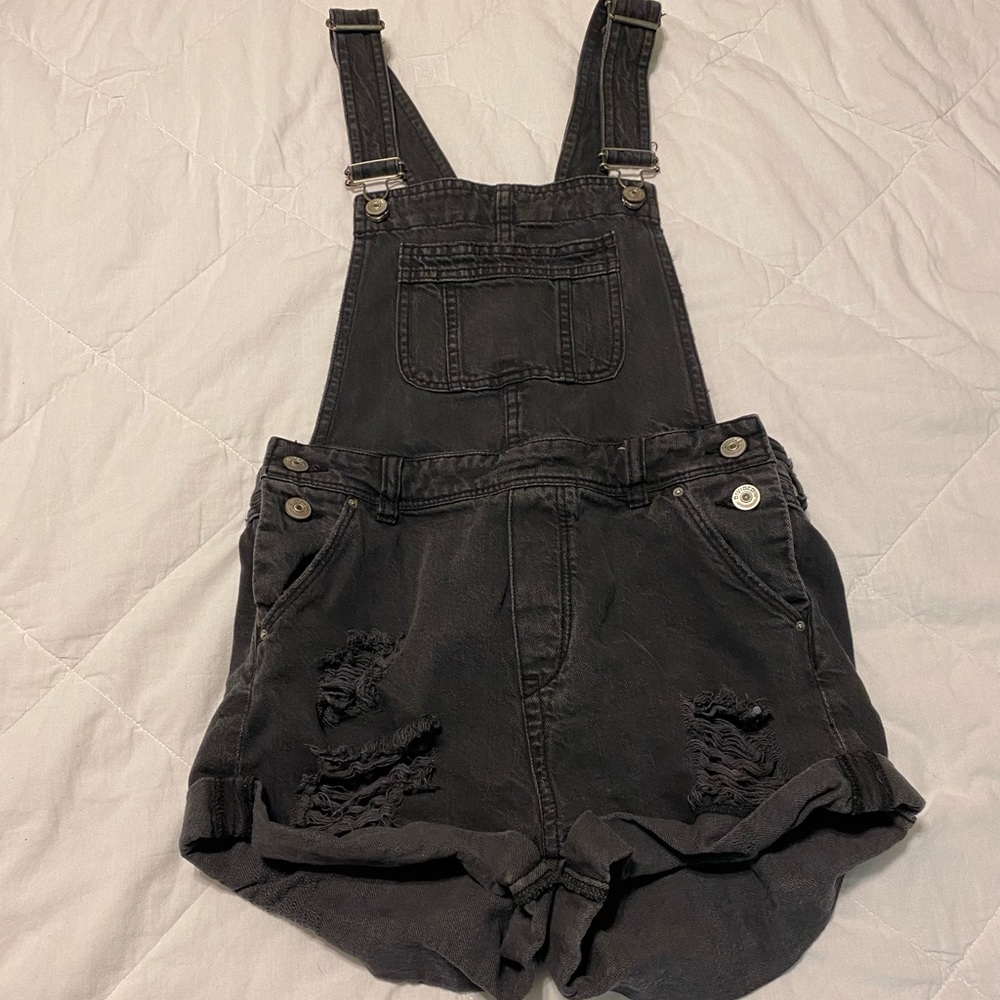 Black shorts overalls